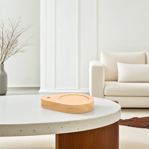 COMPUKAS 1Set Wooden Lamp Base with Drop Shape for Stylish and Functional Use