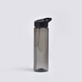 thumbnail image 2 of 700ML Water Bottle,Large Capacity Clear Water Bottle with Straw,Sports Water Bottle With hook, Leakproof and BPA Free, Large Water Bottles for Home, Gym, Travel, Outdoor, Tritan, Transparent(Black), 2 of 4
