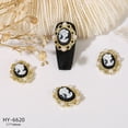 thumbnail image 3 of UDIYO 20Pcs Nail Art Jewelry Faux Pearl Rhinestone 3D Charms Alloy Craft DIY Nail Decoration Manicure Accessories for Nail Salon, 3 of 7