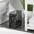 mDesign Metal 2.4 Gallon Bathroom Trashcan Wastebasket Garbage Bin ...