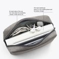 thumbnail image 4 of Portable Travel Storage Bag Multifunctional Storage Bag for Laptop Power Adapter Power Bank Data Cable Charger Black, 4 of 6