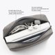 thumbnail image 4 of Bolsa de viaje portátil, multifuncional, para portátil, adaptador de corriente, banco de energía, cable de datos, cargador, gris., 4 of 6