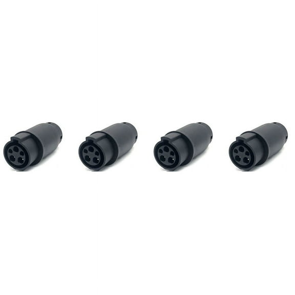 4X EVSE EV Adaptor 32A J1772 Type 1 to Type 2 Plug EV Adapter, Electric Vehicle Charger Charging Connector