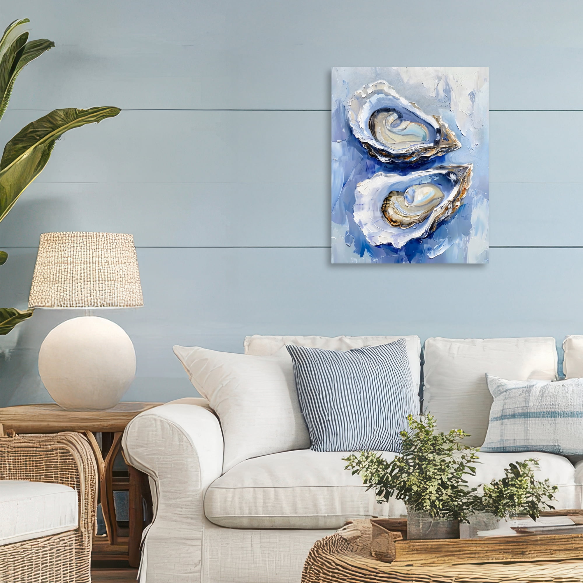 Stupell Industries Oysters On The Half Shell Canvas Wall Art, design by Creative Studio
