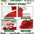 thumbnail image 3 of Santa Dog Costume, Christmas Pet Clothes Santa Claus Riding, Pet Cosplay Costumes Party Dressing up, Dogs Cats Outfit for Small Medium Large Dogs Snowman M, 3 of 7