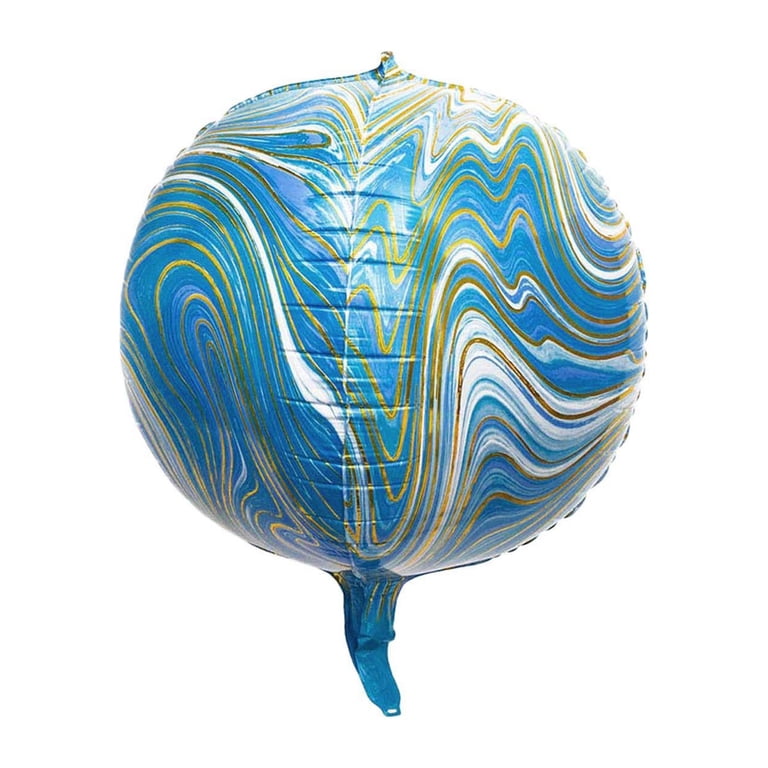 Blue Round Mylar Balloon