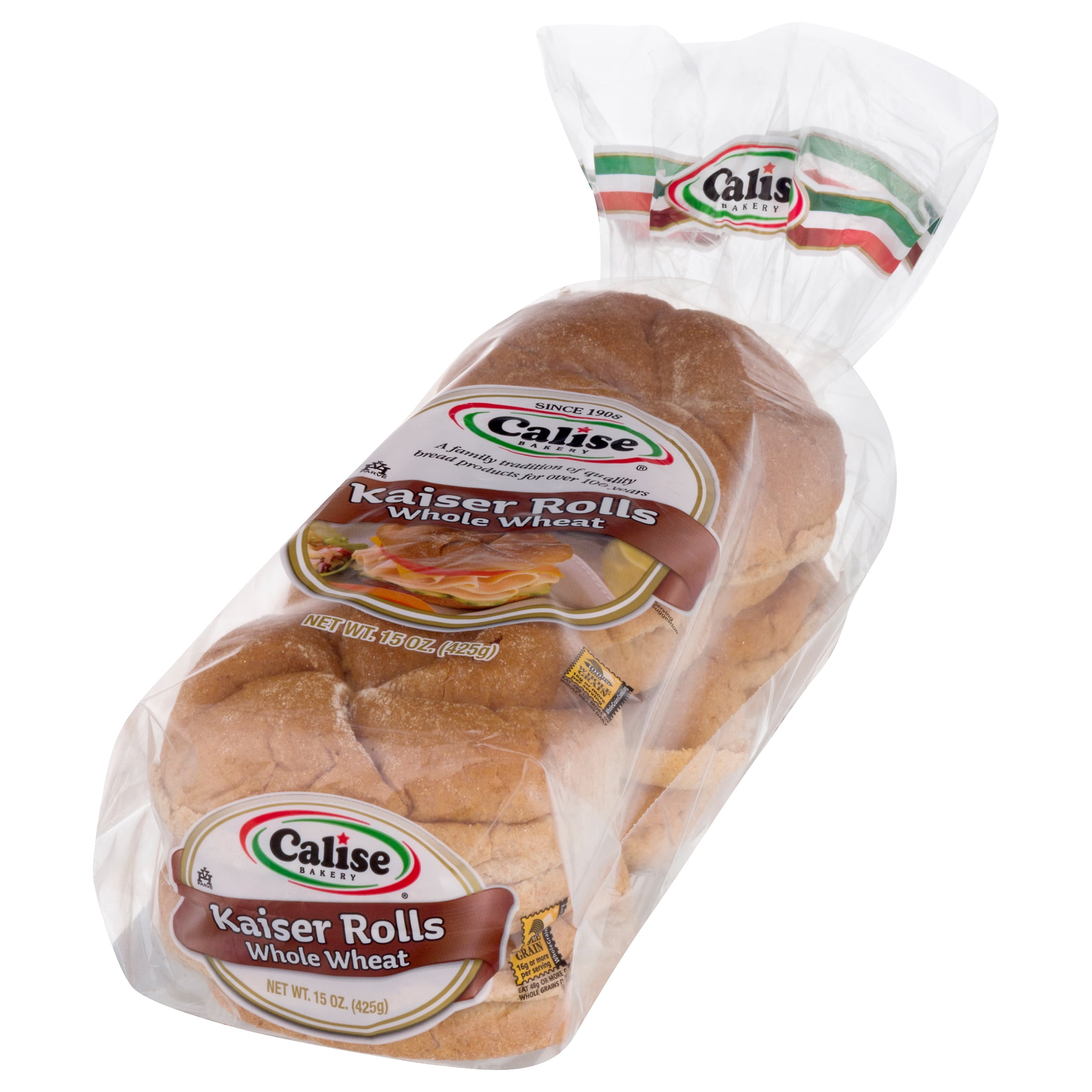 Calise Bakery Whole Wheat Kaiser Rolls 15 oz