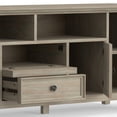thumbnail image 2 of Simpli Home Simpli Home Amherst 72 inch Wide Solid Wood Transitional TV Stand in Distressed Grey For TVs up to 80 inches, 2 of 11