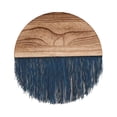 thumbnail image 4 of Bohemian Tapestry Wall Home Decor Wedding Geometric Art Macrame Wall Hanging Dark Blue, 4 of 10