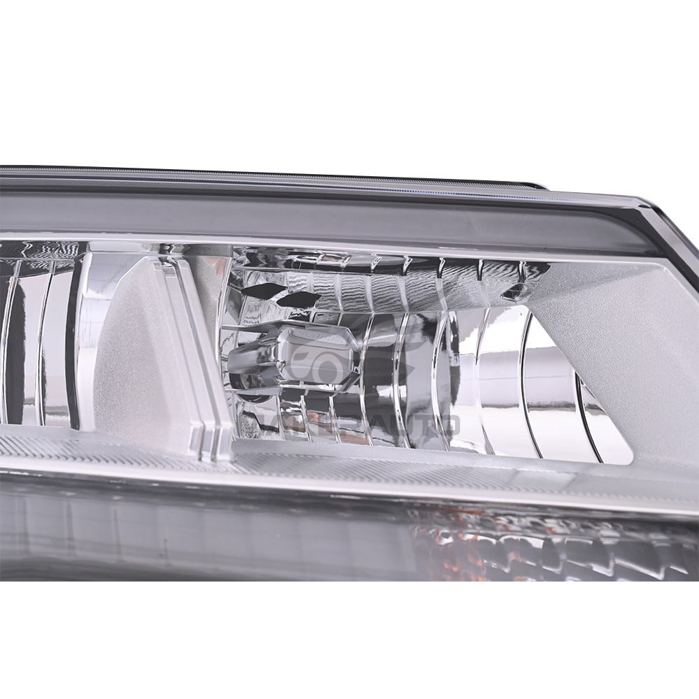 Halogen Headlight Right for 2016-2019 Ford Explorer Limited/XLT Chrome w/LED DRL