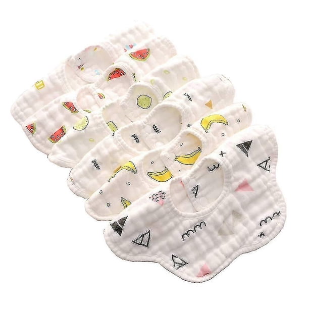Bibs For Boys Girls Newborn Infant For Drooling And Teething,100% Organic Cotton And Super Absorbent Hypoaller