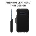 thumbnail image 3 of OtterBox Strada Series Leather Wallet Case for Samsung Galaxy S10e (ONLY) - Bulk Packaging - Espresso (Dark Brown/Worn Brown Leather), 3 of 5