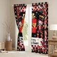 thumbnail image 3 of Feelyou Christmas Gifts Blackout Curtains Set of 2 (52x84 Each) for Kid, Royal Guarder Nutcracker Window Curtains, Winter Flower Plant Curtains and Drapes, Window Curtains Room Decor, 3 of 6