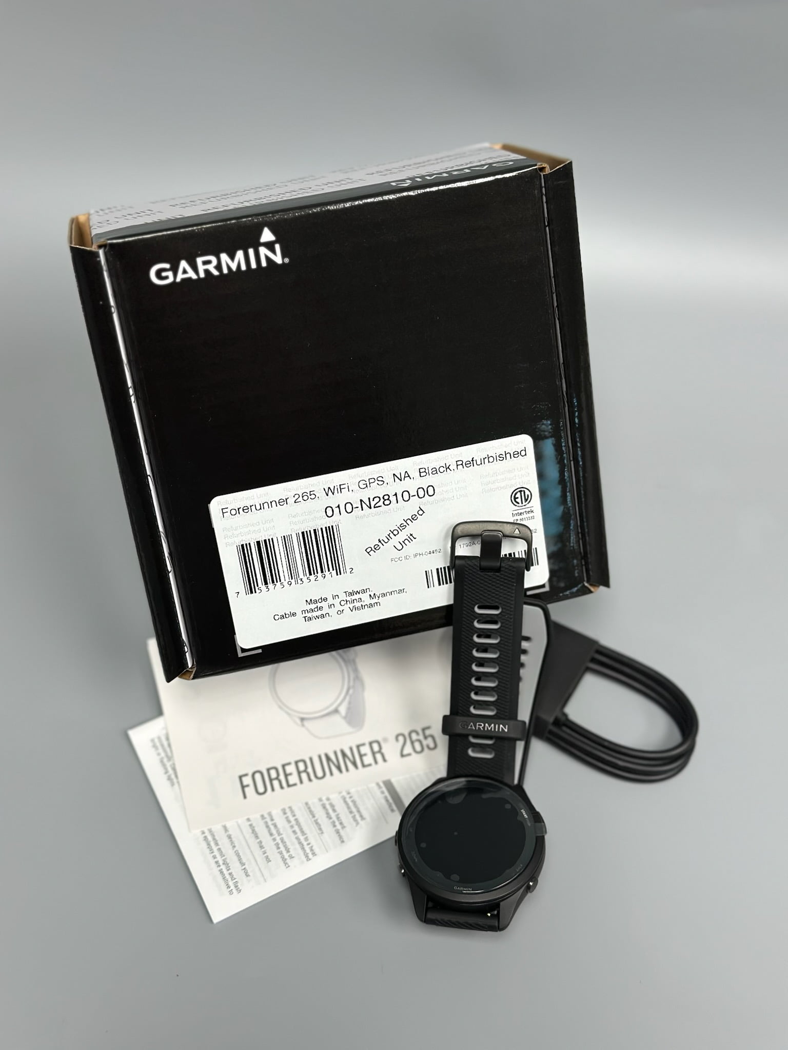 Garmin Forerunner 265 GPS Smartwatch, Fitness Metrics, AMOLED