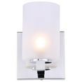 thumbnail image 2 of Woodbridge Lighting Jewel 1Lt Glass Bath Light in Chrome/Sand Blasted Cylinder, 2 of 3
