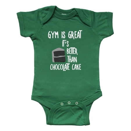 

Inktastic Gym Is Great White Text Gift Baby Boy or Baby Girl Bodysuit