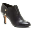 Vince Camuto Women Vemmey Leather Metal Side Button Booties, Black