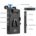 thumbnail image 2 of Andoer Andoer V-Mount Battery Plate with 65W PD Fast Charging, Adjustable 15mm Rod Clamp, and Multiple Output Ports for Camera and USB Devices, 2 of 6