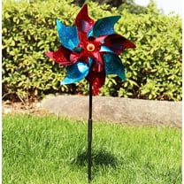 Elainilye Multicolored Spinning Garden Decorative Windmills, Thickened Plastic Wind Driven Ornaments, Whirling Yard Decor for Orchards, Farms, Gardens, Outdoor Spaces, Kids Play Areas