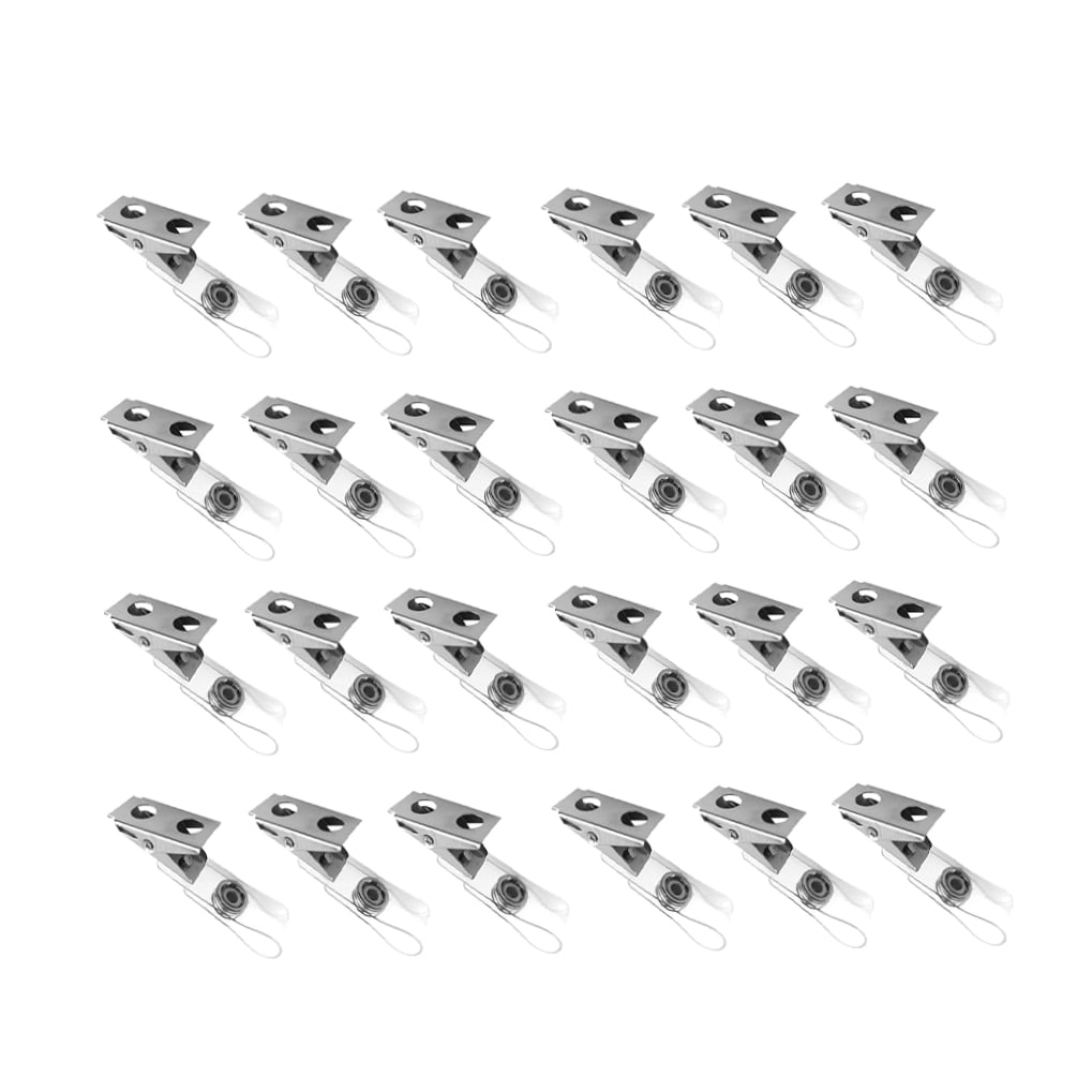ROMANSENTIAL 150Pcs Metal Badge Reels with Belt Clips and Clear PVC Straps for Conventions and Seminars