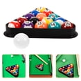 thumbnail image 2 of Resin Billiard Balls Set of 1 with Rack Multi Color Wear-resistant Toy for Playing Small Size, 2 of 8