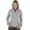 Light Grey Heather, variant on Women's Heathered Fleece Pullover in Charcoal Heather XXL | 5312