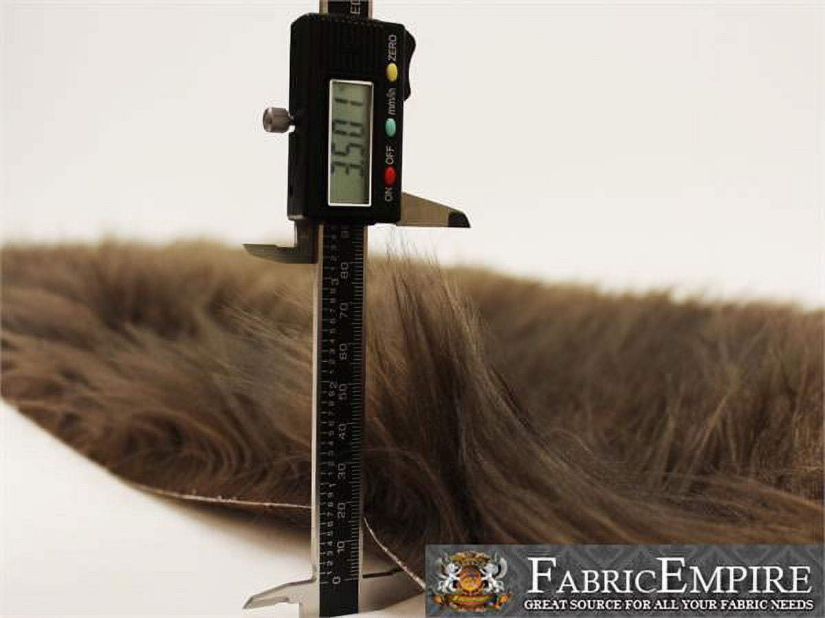 Faux Fur Fabric Long Pile Gorilla BROWN / 60" Wide / Sold by the yard