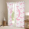 thumbnail image 3 of Manfei Fashion Bowtie Blackout Curtains,Initial Q ABC Themed Curtains Pack of 2 (42x84 Each), 3 of 6