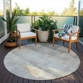 thumbnail image 5 of Addison Rugs Chantille Indoor/Outdoor Transitional Casual Taupe Washable Round Rug, 8' x 8', 5 of 5