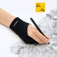 thumbnail image 6 of XENCELABS Artist 2-Finger Drawing Glove for Drawing Tablet, Black, L, 6 of 6