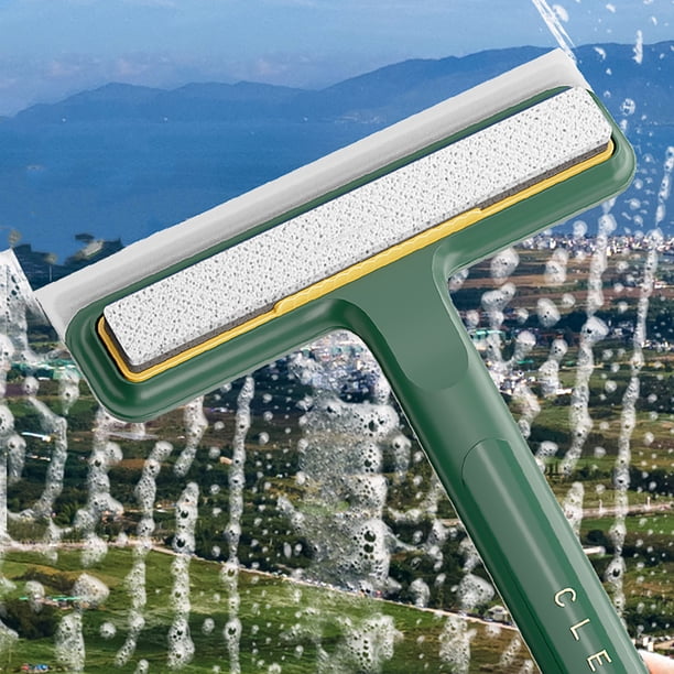 Ganfancp Cuatro En Uno Limpia Cristales Rascador de Cristales de Doble Cara Desmontable Cepillo para Ventanas Esponja Cepillo para Limpieza Del Hogar Rebajas Hoy Liquidación Cepillo*1