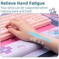 thumbnail image 5 of GeekShare Mouse Pad & Wrist Rest - Large Non-Slip Rubber Base for Gaming, Writing, Working,Pink, 5 of 8