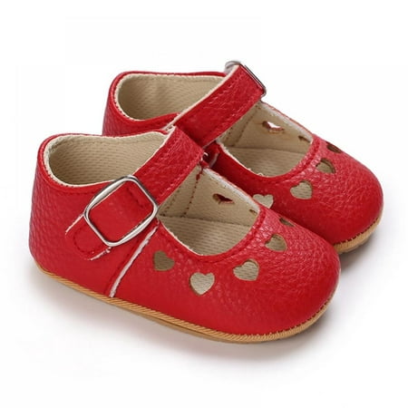 

Infant Baby Girls Sandals Kids Soft Sole Newborn Toddler First Walker Crib Dress Shoes 0-18M
