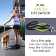 thumbnail image 3 of kurtrusly Green Pet Reflective Leash Traction Rope Adjustable Belt Stylish Hands-Free Jogging Dog Leash green 1Set, 3 of 6