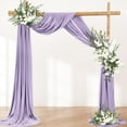 thumbnail image 4 of Wedding Arch Draping Fabric 1 Panel 30'' x 18FT Sheer Chiffon Arch Drapery for Easter Bridal Shower Backdrop Outdoor Party Arches Church Ceremony Decoration, 4 of 6