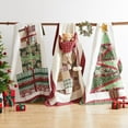 thumbnail image 4 of Greenland Home Fashions Novelty Holiday-Themed Patchwork Throw Blanket, 50x60-inch, Jolly Stocking, 4 of 6