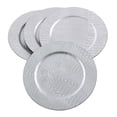 thumbnail image 3 of Saro Lifestyle CH155.GL13R 13 in. Round Reptile Textured Pattern Decorative Charger Plate, Gold - Set of 4, 3 of 3