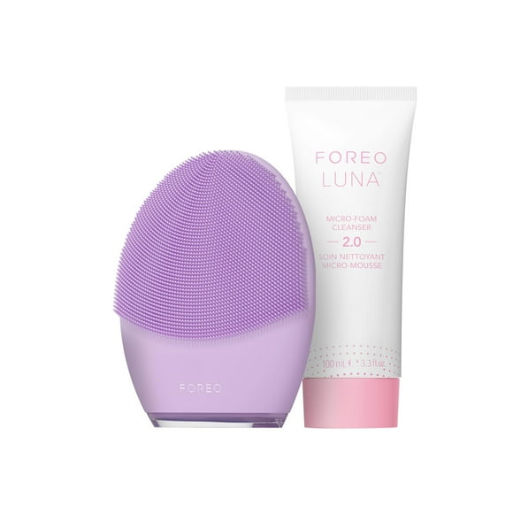 Cepillo de limpieza facial FOREO LUNA 4 Sensitive con limpiador
