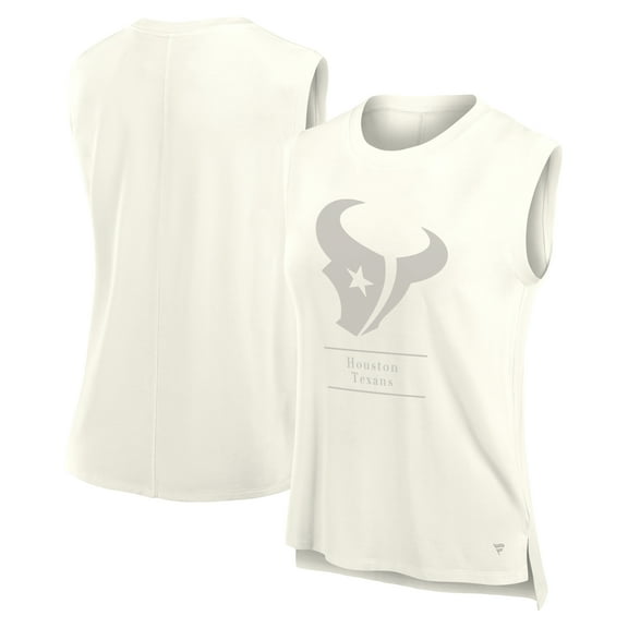 Women's Fanatics Cream Houston Texans Studio Embrace Tank Top