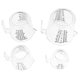 thumbnail image 3 of Utensilios para hornear Vasos medidores de plástico transparentes Vasos medidores de gran capacidad de 600 ml Vasos medidores de cocina transparentes de 300 ml + 150 ml + 1000 ml, 3 of 4