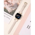 thumbnail image 4 of Correa de reloj Minyee Leather compatible con Fitbit Versa 4/3/Sense, 4 of 6