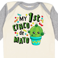 thumbnail image 4 of Inktastic My First Cinco De Mayo Cute Cactus Boys or Girls Long Sleeve Baby Bodysuit, 4 of 5