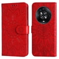 thumbnail image 5 of Funda tipo cartera GANGXUN para Honor Magic 4 Pro , diseño girasol, cuero PU, soporte, cierre magnético, tarjetero, 5 of 5