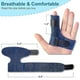 thumbnail image 5 of Férula para dedo en gatillo para mano derecha e izquierda, soporte para dedo en mazo para el anillo medio índice meñique, para enderezar los dedos dislocados y liberar artri izquierda, 5 of 5
