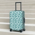 thumbnail image 6 of Haiem Teal turquoise shell Pattern Luggage Cover Printed Suitcase Covers for Luggage Elastic Washable Suitcase Protector Fits 18-32 Inch Luggage-Small, 6 of 7