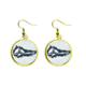 thumbnail image 1 of Altavoz de la cultura hip hop graffiti Street Ear Dangle Golden Drop Earring Jewelry Mujer Unbranded M, 1 of 3