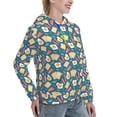 thumbnail image 6 of Wukai Eggs Toast Bacon And Arugula Print Womens Hoodies Fleece Sweatshirts Long Sleeve Sweaters Pullover Fall Outfits Winter Clothes-Large, 6 of 7