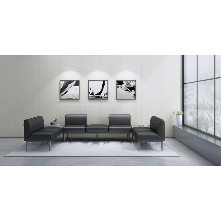 Lorell Contemporary Reception Collection Single Metal Bases - 4.5 Lorell Contemporary Reception Collection Single Metal Bases - 4.5
