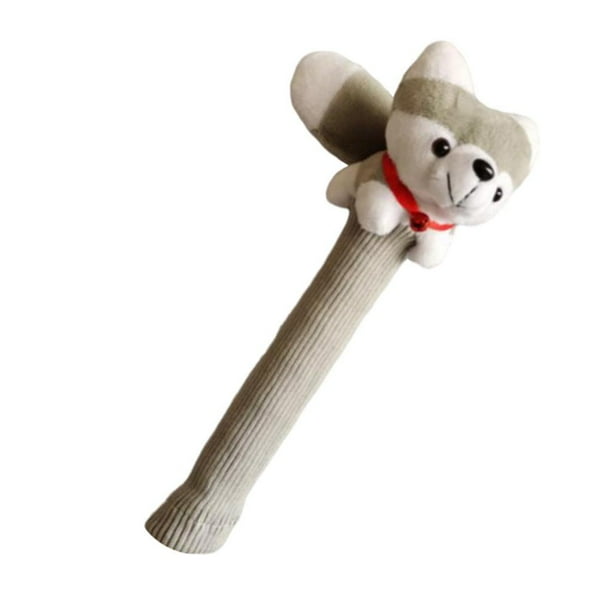 Funda para mango de raqueta de bádminton, sobregrip de bádminton, raqueta decorativa de peluche Cachorro