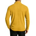thumbnail image 6 of Quarter Zip Up Polo Shirts for Men Waffle Knit Long Sleeve Pullover Slim Fit Casual Fall Collared Golf Sweatshirts, 6 of 8